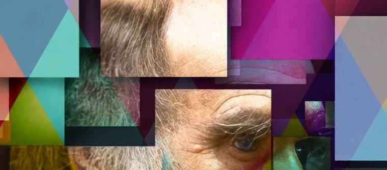 Fragmento da obra sobre Charles Darwin. Detalhe do olhar.